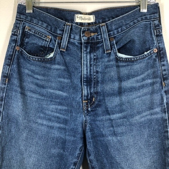Madewell Retro Crop Raw Hem Bootcut Jeans Size 26 - Picture 3 of 12